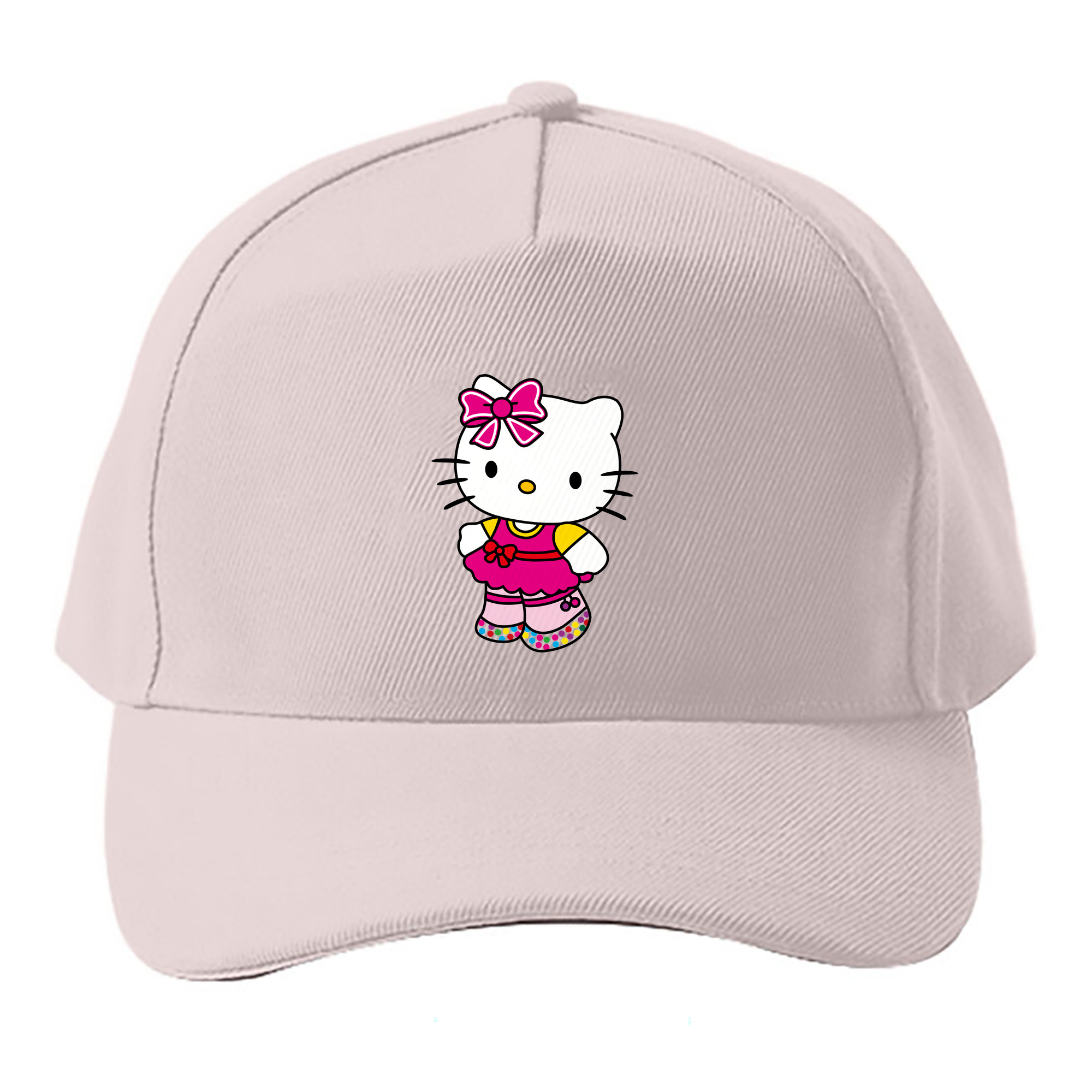 （画像用） Hello Kitty ハローキティ ベースボールキャップ 綿100％ 男女兼用 帽子 スポーツ